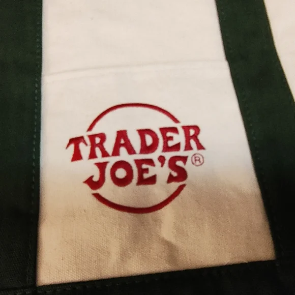 Limited Edition Trader Joe's Mini Tote Bags In Holiday Red & Green - Picture 4 of 4